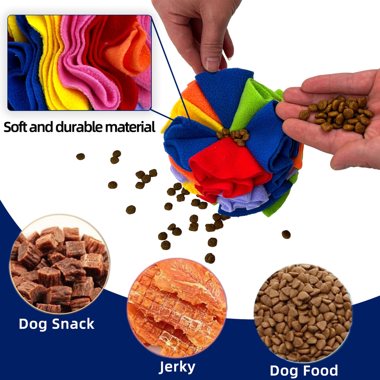 Pet Sniffing Toy Ball Molars Colorful Ball Training Puzzle
