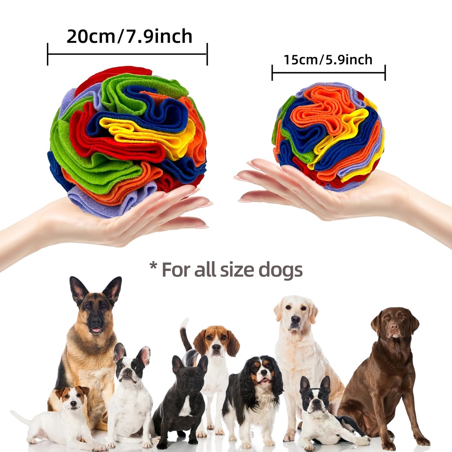Pet Sniffing Toy Ball Molars Colorful Ball Training Puzzle
